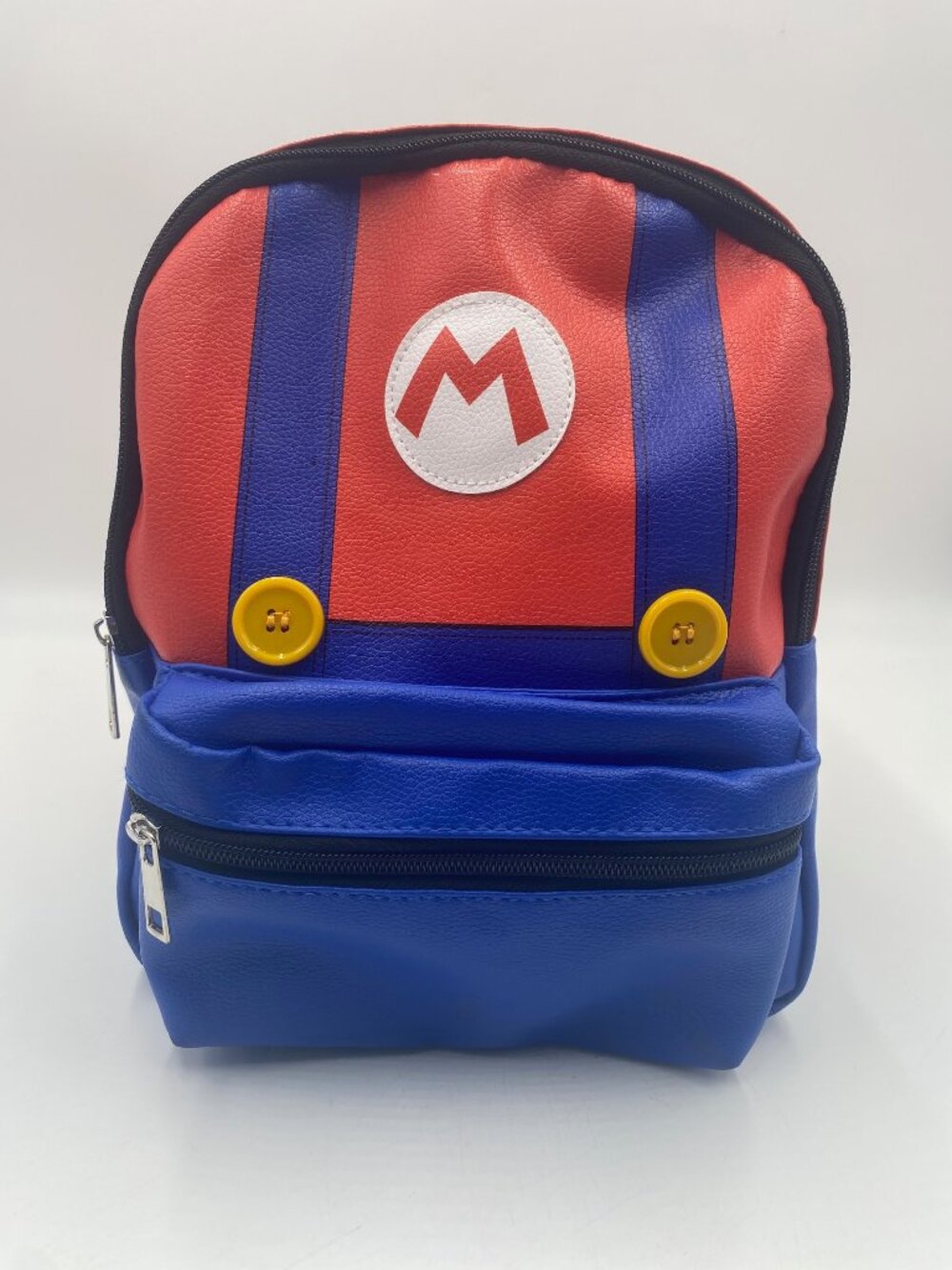 Nintendo Super Mario Bros Overall Mini Faux Leather Backpack Cosplay Theme Park